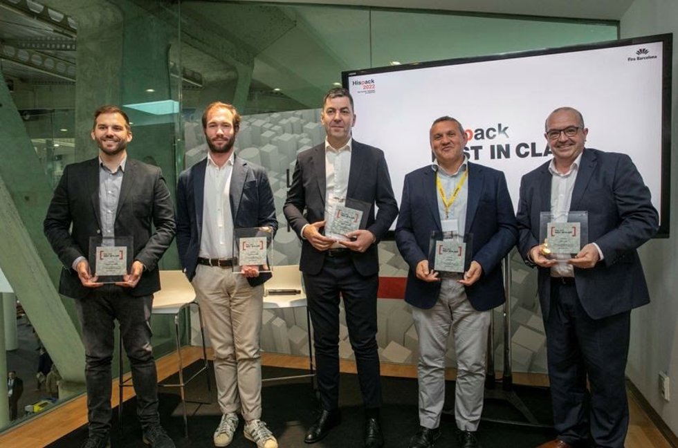 Representantes de cinco empresas reconocidas por Hispack