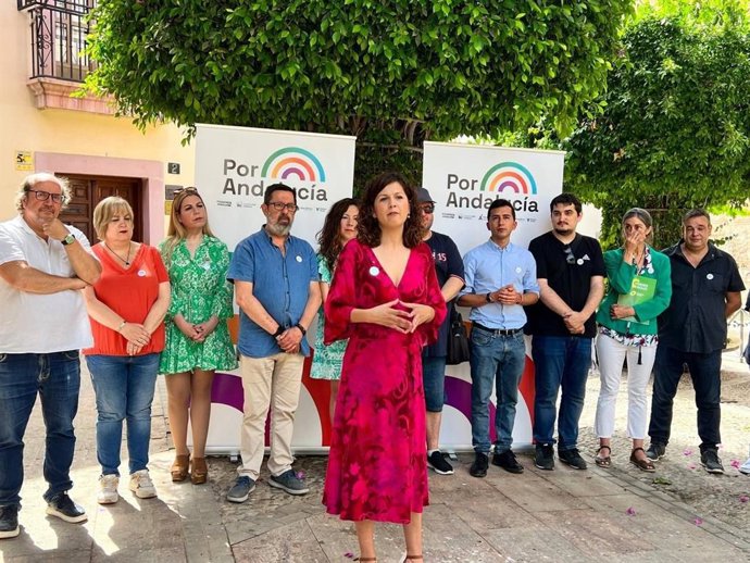 La cabeza de lista de Por Andalucía en Almería, María Jesús Amate.