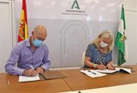 El edificio de la Junta de plaza Asdrúbal en Cádiz se incorpora a la red de puntos Solidarios de Fegadi Cocemfe