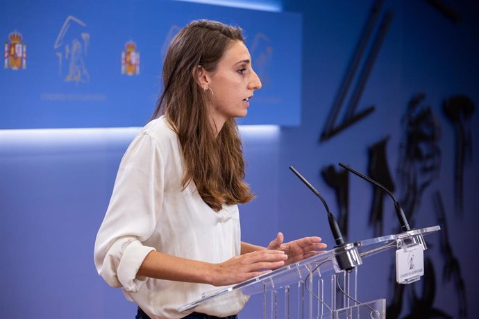 Archivo - La diputada de Unidas Podemos en el Congreso, Lucía Muñoz.