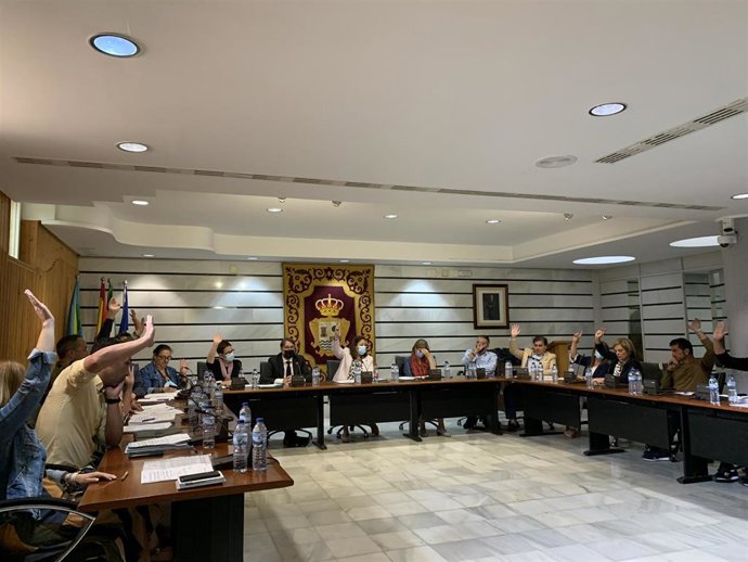 Pleno del Ayuntamiento de Punta Umbría (Huelva) de este miércoles.
