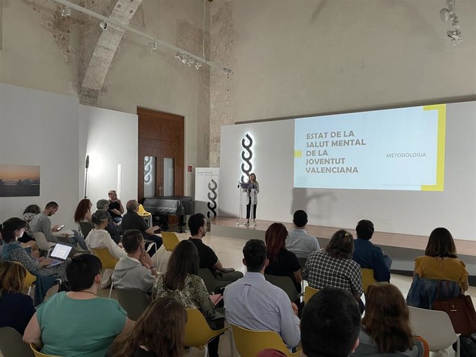 Presentación en el Centre del Carme Cultura Contemporánea (CCCC) del estudio 'Estado de la salud mental de la juventud valenciana'