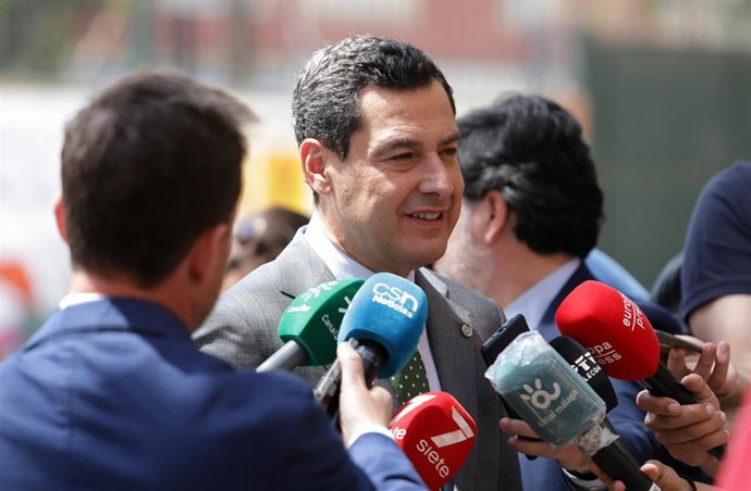 El presidente de la Junta de Andalucía, Juanma Moreno (archivo)