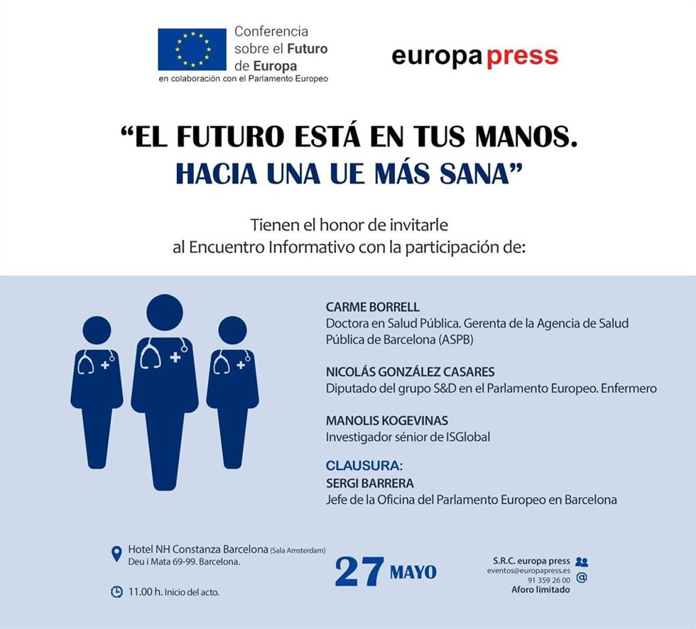 Cartel del debate sobre la salud en Europa