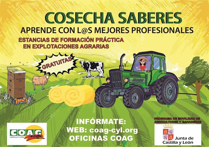 Cartel del curso de formación organizado por COAG