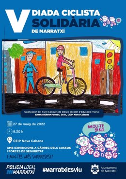 Cartel de la Diada Ciclista Solidaria en Marratxí.