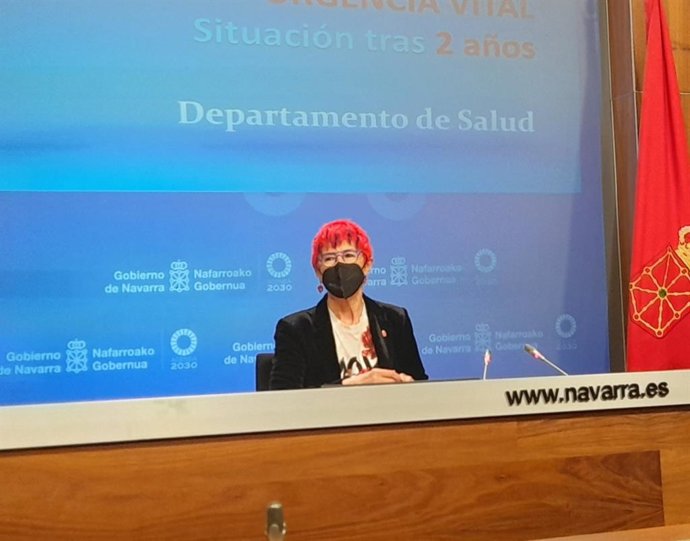 Archivo - La consejera Santos Induráin.