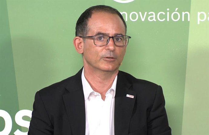 Archivo - El presidente de Grupo Bosch para España y Portugal, Javier González Pareja, en la rueda de prensa virtual de este jueves.