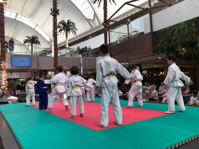 Exhibición judo en intu Xanadú