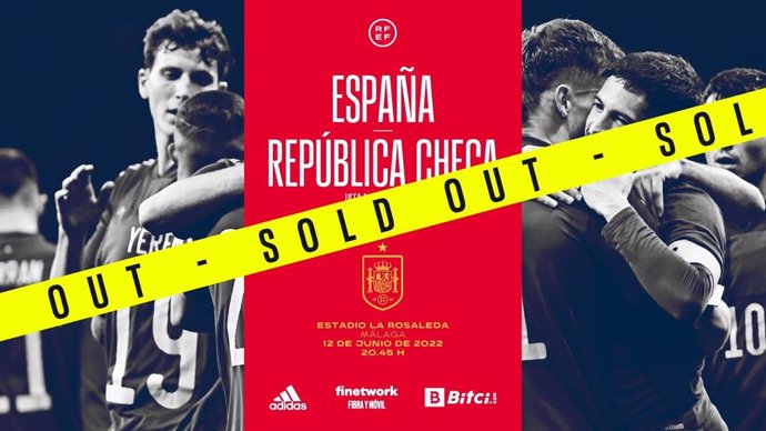 La Rosaleda estará lleno para el España-República Checa de la Liga de Naciones el próximo 12 de junio.