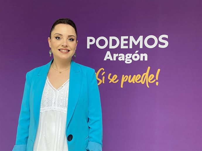 La secretaria general de Podemos Aragón, Maru Díaz.