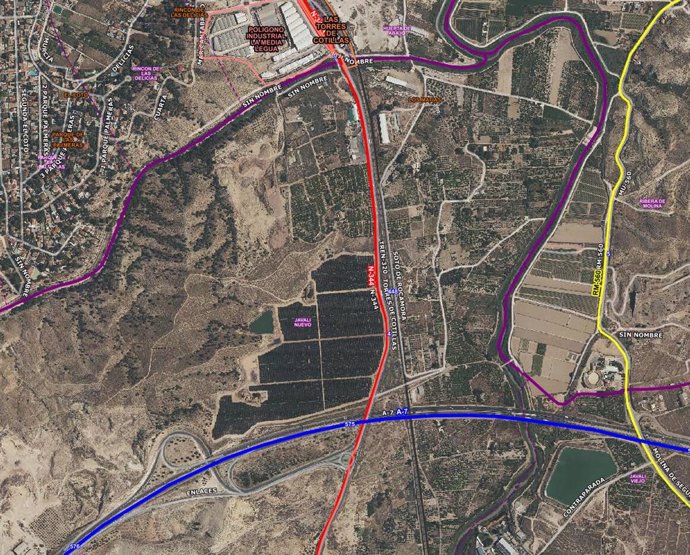 Lugar, sobre el mapa, en el que ha tenido lugar el suceso