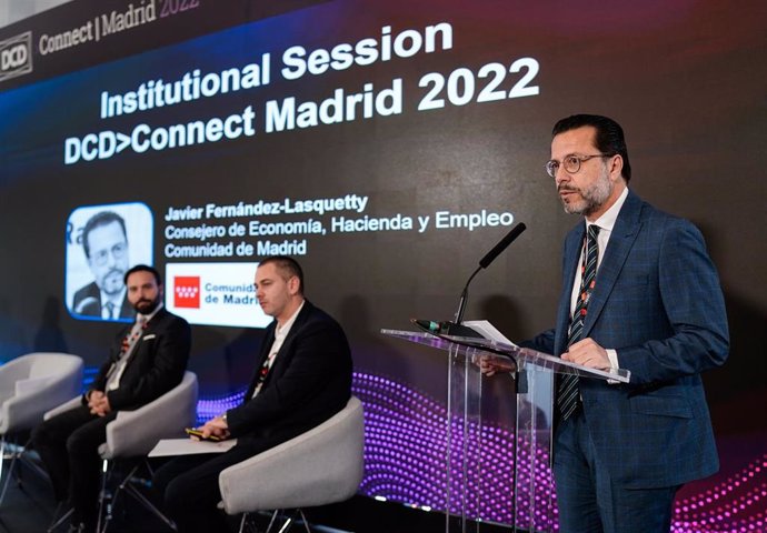 El consejero de Economía, Hacienda y Empleo, Javier Fernández-Lasquetty, interviene en la 15 edición de DCD Connect Madrid,