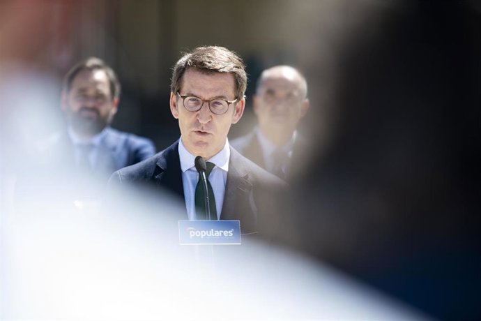 El presidente del PP, Alberto Núñez Feijóo