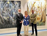 La Fundación Caja Rural del Sur acoge en Sevilla la exposición 'Estructura Natural' del pintor Manuel Luna