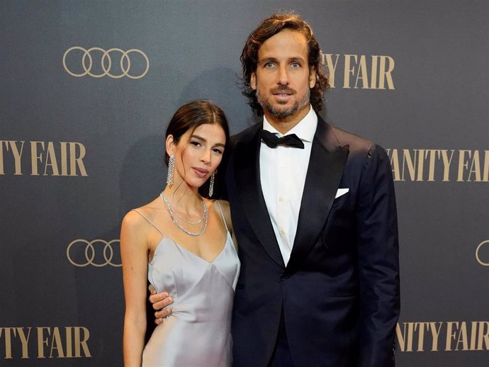 Feliciano López y Sandra Gago en a la gala de entrega del premio Personaje del año Vanity Fair 2021