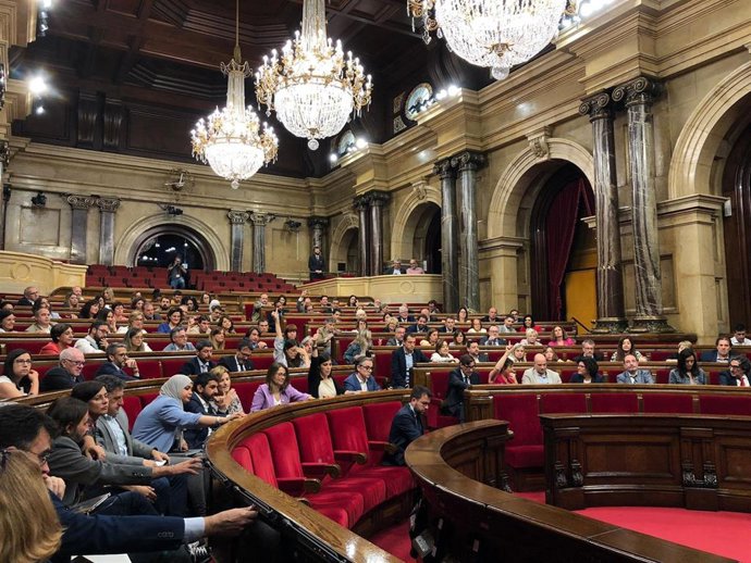El pleno del Parlament, a 26 de mayo de 2022.