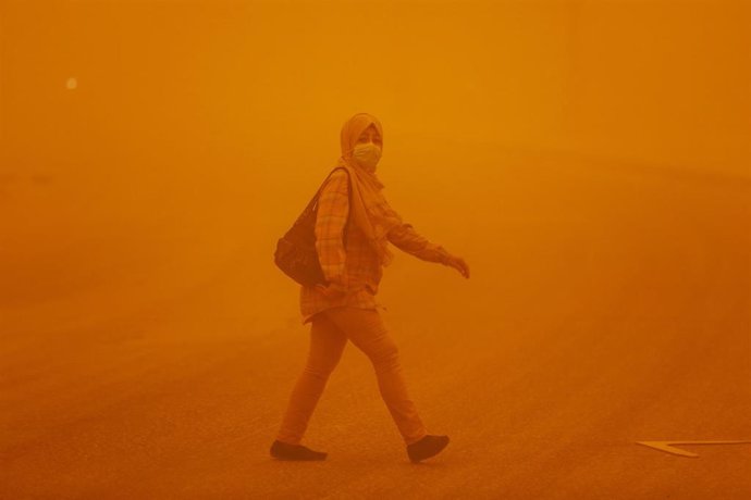 Tormenta de arena en Oriente Próximo