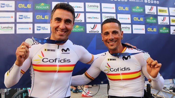 Segio Garrote y Luis Miguel García-Marquina, subcampeones de Europa de ciclismo adaptado