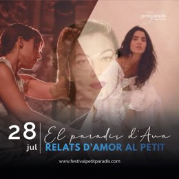 Cartel del espectáculo inaugural del Festival Petit Paradís de Tossa de Mar (Girona), que celebrará su segunda edición del 28 de julio al 6 de agosto