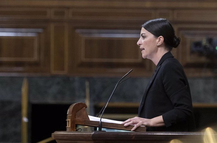 La candidata de Vox a la Presidencia de la Junta de Andalucía, Macarena Olona, en una imagen de 25 de mayo en el Congreso de los Diputados.