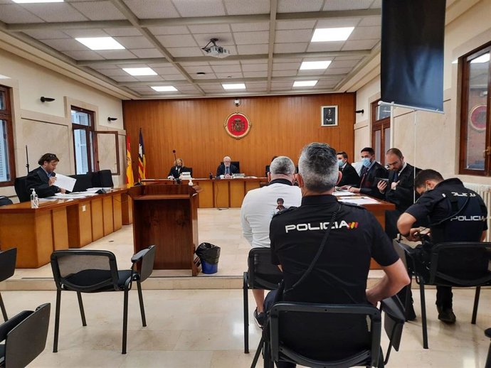 El acusado, durante el juicio este viernes en la Audiencia Provincial de Baleares.