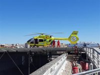 Herido grave un hombre de 61 años tras caerse de su moto en la M-318 en Colmenar de Oreja