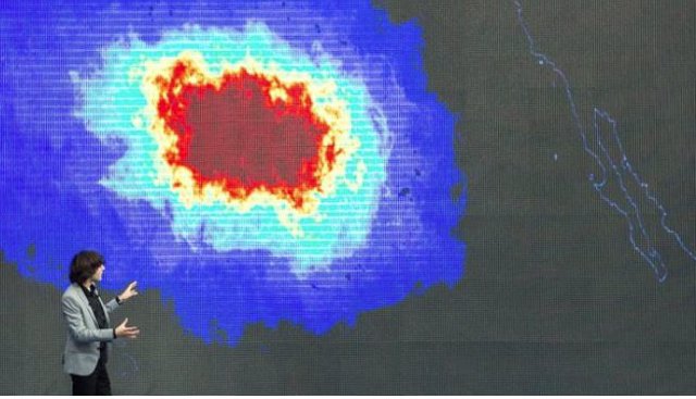 Imagen satelital de parche de basura en el Pacífico