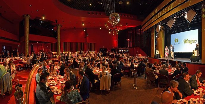 Evento de Bodegas Muga en el Florida Retiro de Madrid en el que presentaron la iniciativa solidaria 'Vino por Investigación' para impulsar la investigación contra el cáncer infantil.