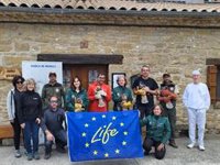 Cinco nuevos ejemplares de águila de Bonelli llegan a Navarra para ser liberados gracias al Proyecto AQUILA a-LIFE