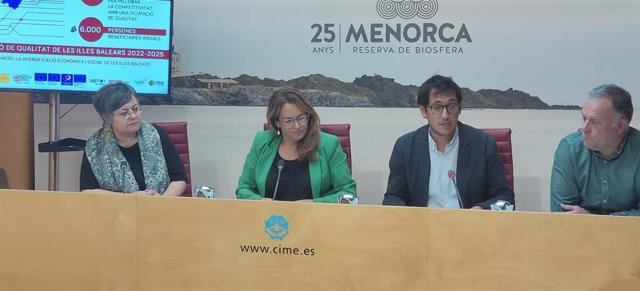El Plan de Empleo de Calidad del Govern destina 60 millones a Menorca.