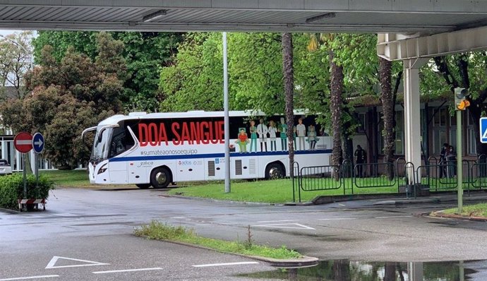 Archivo - Campaña de donación de sangre en Vigo