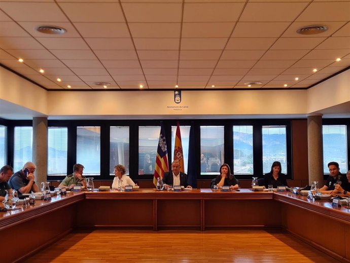 Reunión de la Junta Local de Seguridad de Calvi