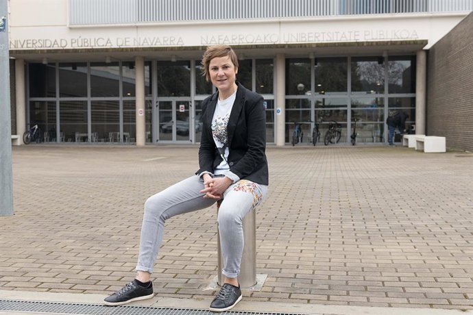 La egresada en Fisioterapia por la UPNA Laurianne Bonjour, Premio Nacional Fin de Carrera 2016-17.