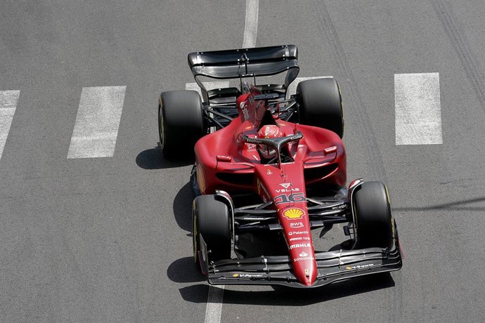 27 May 2022, Monaco, Monaco-Ville: Monegasque Formula 1 driver Charles Leclerc of the Ferrari team, drives during the Free Practice of Formula one Grand Prix of  Monaco at Circuit de Monaco. Photo: Hasan Bratic/dpa