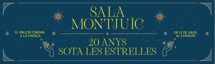 Cartel de la Sala Montjuc de cine al aire libre de Barcelona para 2022.