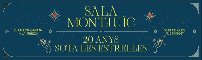 Cartel de la Sala Montjuc de cine al aire libre de Barcelona para 2022.