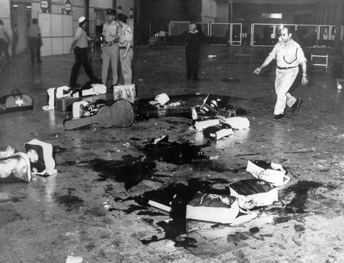 Masacre del aeropuerto de Lod, en Israel, el 30 de mayo de 1972