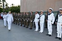 Solemne arriado de Bandera conjunto y concierto de música en Cartagena con motivo del Día de las Fuerzas Armadas