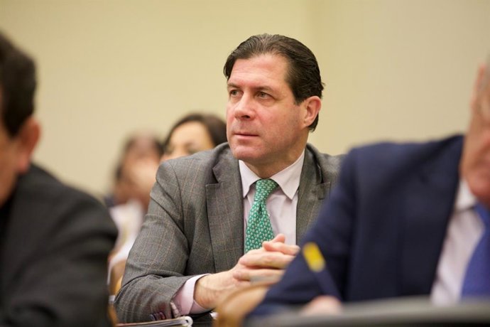 Archivo - El diputado de VOX al Congreso por Zaragoza, Pedro Fernández.