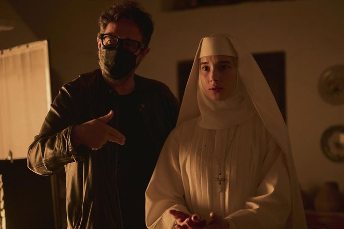 Imagen del rodaje de 'Hermana Muerte', la nueva película de Paco Plaza producida por Netflix