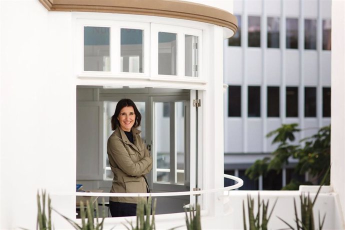 La nueva directora general de Philip Morris Spain en las islas Canarias, Carmina Fusté, en la sede de la empresa en la capital grancanaria