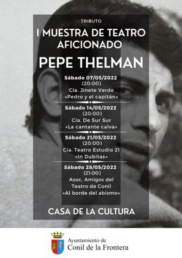 Cartel del tributo a Pepe Thelman.