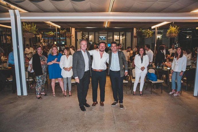 El presidente del Partido Popular de la Comunitat Valenciana, Carlos Mazón, en un acto con militantes en Elche