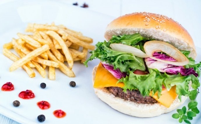 Hamburguesa de La Iguana Café