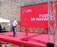Esparza asegura que UPN presidirá el próximo Gobierno de Navarra y dice que "votar a PSN es votar a EH Bildu"