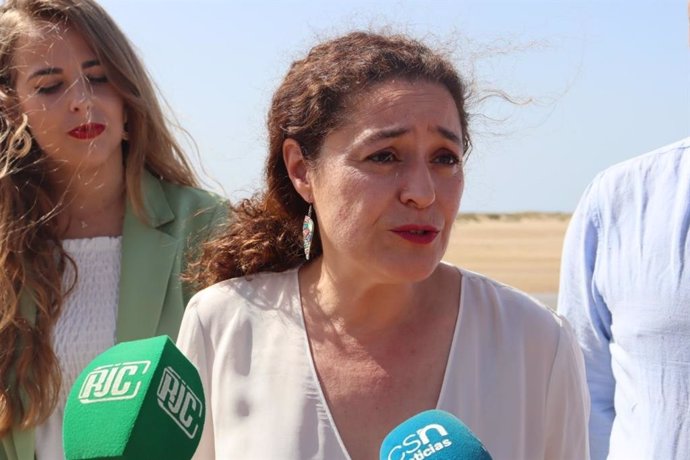 La candidata de 'Por Andalucía' a la Presidencia de la Junta, Inmaculada Nieto, este sábado