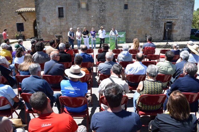Presentación del manifiesto 'Para vivir dignamente en los pueblos' de Unió de Pagesos