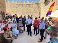 El presidente de la Diputación de Jaén asiste a la V Recreación Histórica de la Batalla de Lopera