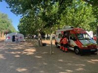 Cruz Roja presta 53 atenciones sanitarias en Huesca durante el acto del Día de las Fuerzas Armadas
